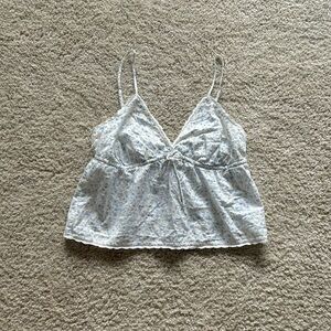 NWT Cotton On Floral Cotton Lace Cami Tank
